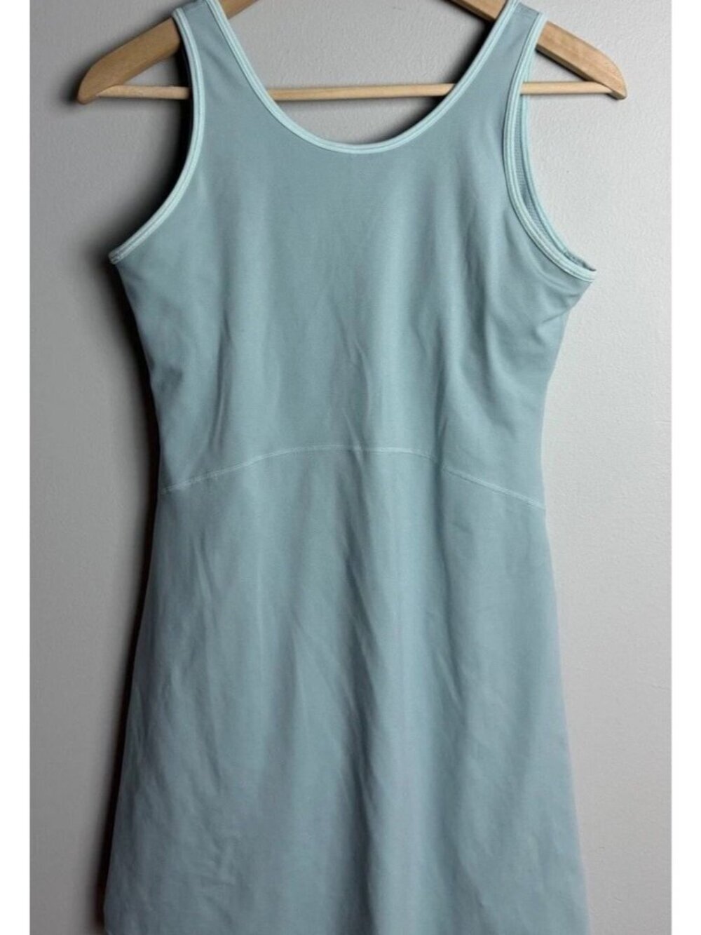 Athleta Girl Exercise Dress Skort Size XXL 16 Light Blue Sleeveless Tank Sporty
